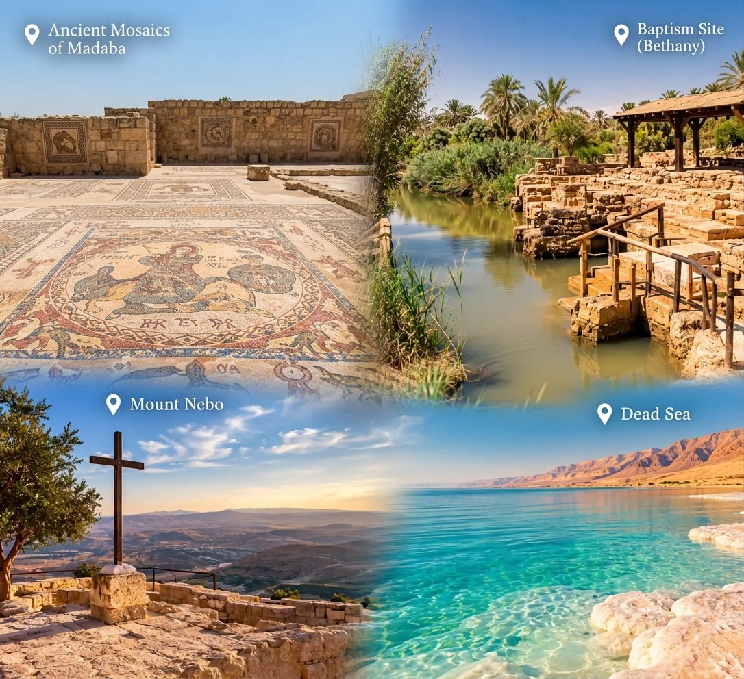 Where to Stay When Visiting Madaba, Mount Nebo, and the Baptism Site? A Guide to Choosing Your Accommodation Location